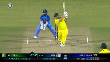 IND vs AUS 2022, 2ND T20I: Aaron Finch Six