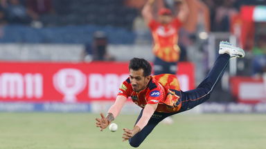 So close! Chahal almost holds onto a blinder