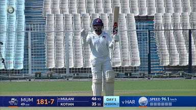 Ranji Trophy 2025 QF3, Haryana vs Mumbai: Shams Mulani's gritty 91