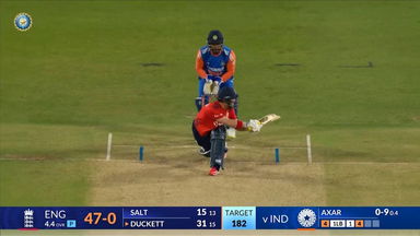 IND vs ENG 2025, 4th T20I: Ben Duckett Six