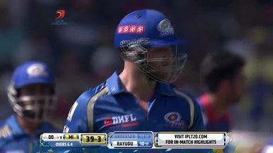 M16: DD vs MI –  Corey Anderson Wicket