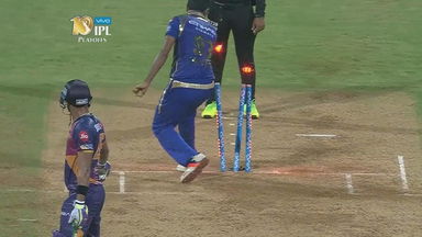 Q1: MI vs RPS – Manoj Tiwary Wicket