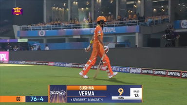 M03- UP vs GG: Sushma Verma Wicket