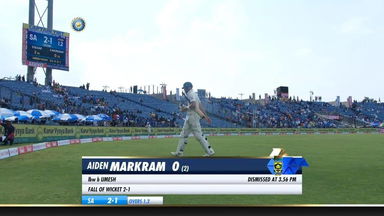 IND vs SA 2019, 2nd Test, Day 2: Aiden Markram Wicket