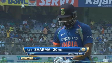 IND vs NZ 2017, 1st ODI: Rohit Sharma Wicket
