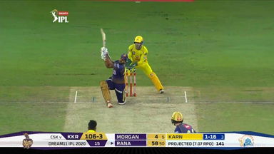 M49: CSK vs KKR – Nitish Rana Six