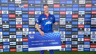 M25: DC vs KKR  – VIVO perfect catch of the match – Steve Smith