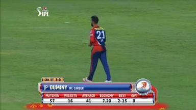 M13: SRH vs DD – JP Duminy 4 Wicket Hauls
