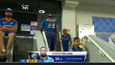 M30: CSK vs MI – Kieron Pollard Wicket