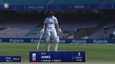 IND-W vs ENG-W 2023, 1st Test: Amy Jones Wicket