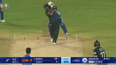 IND vs NZ 2026, 5th T20I: Ish Sodhi Six