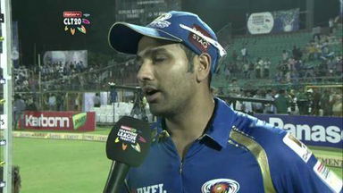 CLT20 2013 M1: RR vs MI – Interview – Sanju Samson, Rohit Sharma