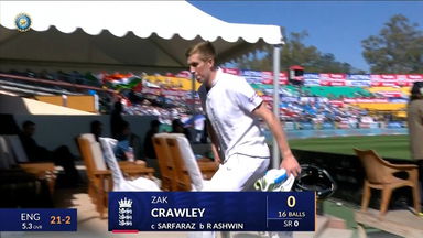 IND vs ENG 2024, 5TH Test: Zak Crawley Wicket