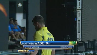 IND vs AUS 2017, 1st ODI: Matthew Wade Wicket