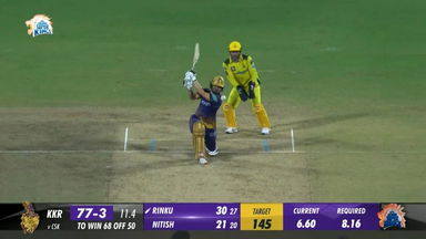 M61: CSK vs KKR – Rinku Singh Six