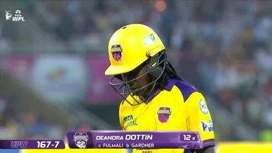 Wicket: Match 2, UP Warriorz vs Gujarat Giants, WPL 2026: Deandra Dottin Wicket