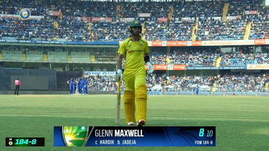 IND vs AUS 2023, 1ST ODI: Glenn Maxwell Wicket