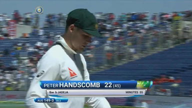 IND vs AUS 2017 - 1st Test day 1 : Peter Handscomb Wicket