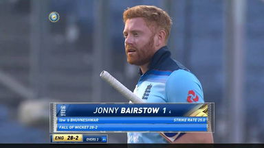 IND vs ENG 2021, 3RD ODI : Jonny Bairstow Wicket
