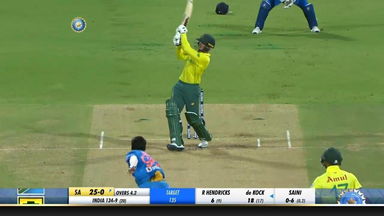 IND vs SA 2019, 3rd T20I: Quinton de Kock Six