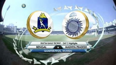 Ranji Trophy 2015-16: Bengal vs MP- Day 2 Highlights