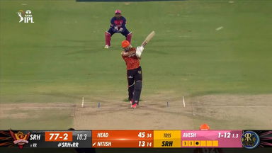 M50: SRH vs RR – Nitish Reddy Six