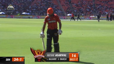 M12: GT vs SRH – Mayank Agarwal Wicket