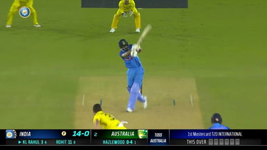 IND vs AUS 2022, 1ST T20I: K L Rahul Six