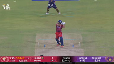 IPL 2026 M38: LSG vs KKR - Himmat Singh Six