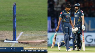 Bizarre! Sai Sudharsan's unlucky hit wicket