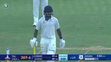 Ranji Trophy 2025-26, Tamil Nadu vs Uttar Pradesh: Ajitesh G's vital knock of 86(153)
