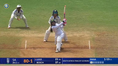 IND-W vs SA-W 2024, 1st Test: Sune Luus Six