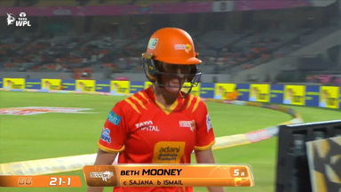 Wicket: Match 19, Gujarat Giants vs Mumbai Indians, WPL 2026: Beth Mooney Wicket