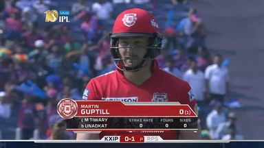 M55: RPS vs KXIP – Martin Guptill Wicket