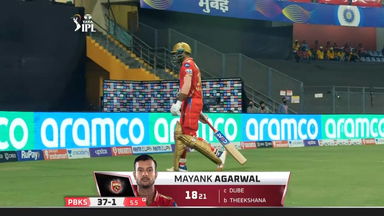 M38: PBKS vs CSK – Mayank Agarwal Wicket