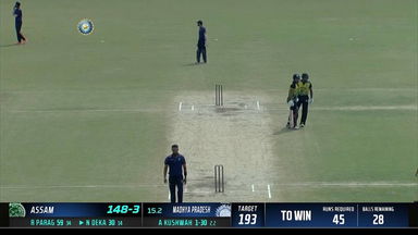 Syed Mushtaq Ali Trophy 2022: 6, 6, 4, 4: Nipan Deka, Riyan Parag take on Ankit Kushwah