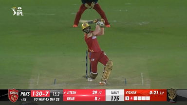 M27: PBKS vs RCB –  Jitesh Sharma  Six