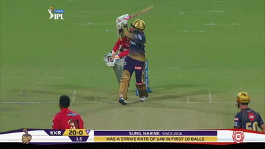 M06: KKR vs KXIP – Sunil Narine Six