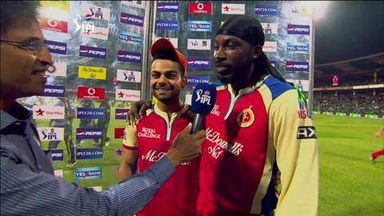 M12: RCB vs KKR – Virat Kohli, Chris Gayle Interview