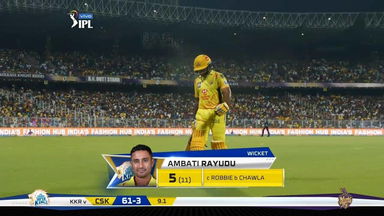 M29: KKR vs CSK – Ambati Rayudu Wicket