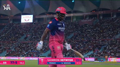 IPL 2026 M32: LSG vs RR - Shimron Hetmyer Wicket