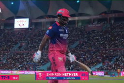 IPL 2026 M32: LSG vs RR - Shimron Hetmyer Wicket