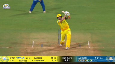 IPL 2026 M33: MI vs CSK - Jamie Overton Six
