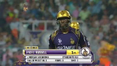 M38: KKR vs SRH – Andre Russell Wicket