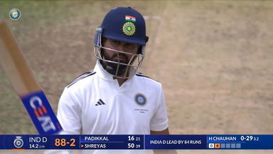 DULEEP TROPHY 2024, India C vs India D: Shreyas Iyer's brisk 54(44)