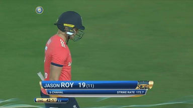 IND vs ENG 2017, 1st T20I :Jason Roy Wicket