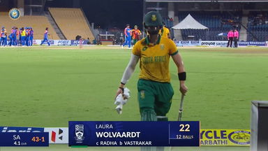 IND-W vs SA-W 2024, 2nd T20I: Laura Wolvaardt Wicket
