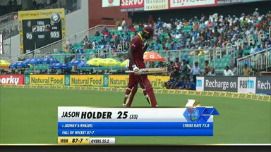 IND vs WI 2018, 5th ODI: Jason Holder Wicket