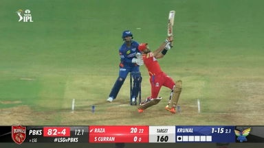 M21: LSG vs PBKS – Sikandar Raza Six