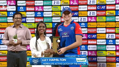 Herbalife Active Catch of the Match: Match 11, Delhi Capitals vs Royal Challengers Bengaluru, WPL 2026: Lucy Hamilton